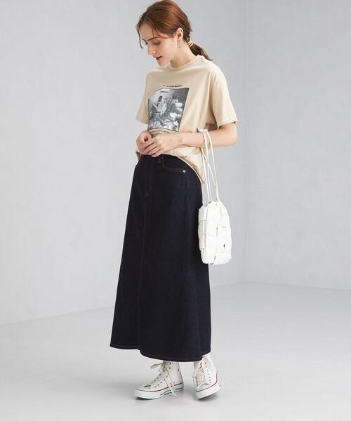 SOMETHING（サムシング）の「【別注】＜SOMETHING(サムシング)＞ デニム フレア スカート（デニムスカート・レディース・ネイビー/グレー/ライトブルー・M/S）」の6枚目の写真