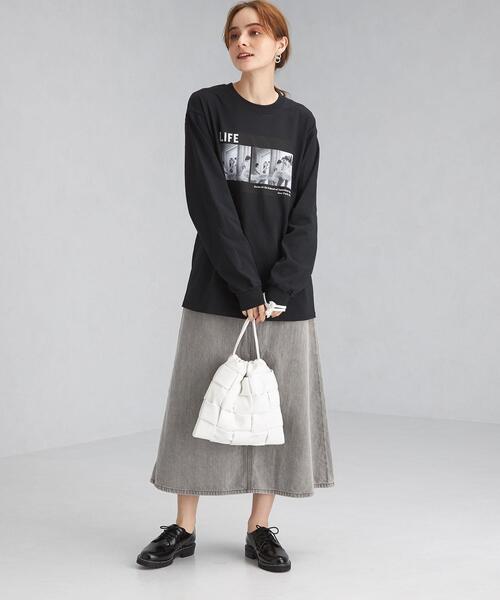 SOMETHING（サムシング）の「【別注】＜SOMETHING(サムシング)＞ デニム フレア スカート（デニムスカート・レディース・ネイビー/グレー/ライトブルー・M/S）」の8枚目の写真