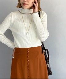 PICCIN | ラメロールトリミングニット(ニット/セーター)