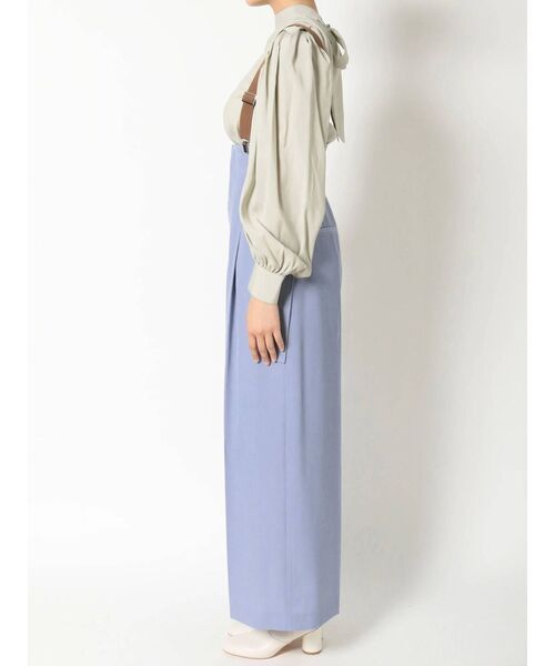 MERCURYDUO（マーキュリーデュオ）の「サスペンダー付ハイウエストパンツ（その他パンツ・レディース・ブルー/アイボリー/ミント・SMALL/MEDIUM）」の7枚目の写真