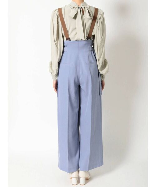 MERCURYDUO（マーキュリーデュオ）の「サスペンダー付ハイウエストパンツ（その他パンツ・レディース・ブルー/アイボリー/ミント・SMALL/MEDIUM）」の9枚目の写真