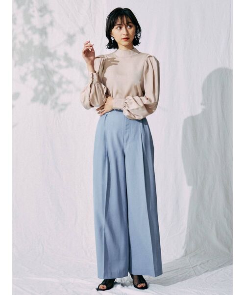 MERCURYDUO（マーキュリーデュオ）の「サスペンダー付ハイウエストパンツ（その他パンツ・レディース・ブルー/アイボリー/ミント・SMALL/MEDIUM）」の18枚目の写真