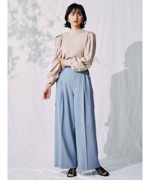 MERCURYDUO（マーキュリーデュオ）の「サスペンダー付ハイウエストパンツ（その他パンツ・レディース・ブルー/アイボリー/ミント・SMALL/MEDIUM）」の19枚目の写真