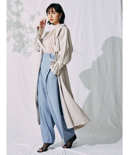 MERCURYDUO（マーキュリーデュオ）の「サスペンダー付ハイウエストパンツ（その他パンツ・レディース・ブルー/アイボリー/ミント・SMALL/MEDIUM）」の20枚目の写真