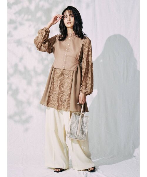 MERCURYDUO（マーキュリーデュオ）の「サスペンダー付ハイウエストパンツ（その他パンツ・レディース・ブルー/アイボリー/ミント・SMALL/MEDIUM）」の21枚目の写真