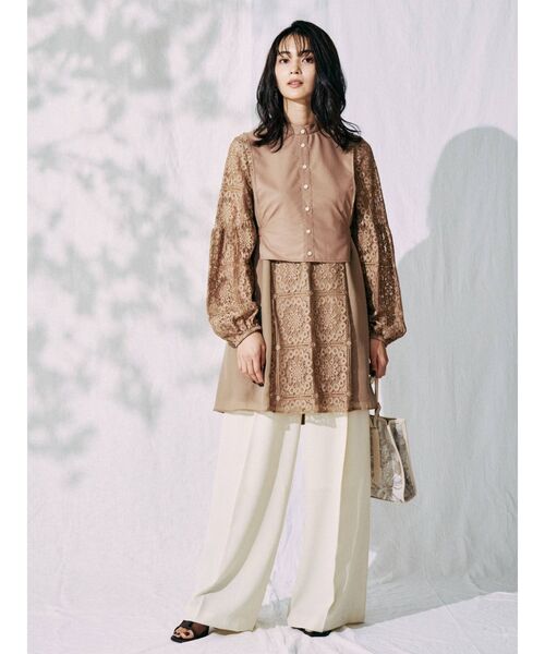 MERCURYDUO（マーキュリーデュオ）の「サスペンダー付ハイウエストパンツ（その他パンツ・レディース・ブルー/アイボリー/ミント・SMALL/MEDIUM）」の22枚目の写真