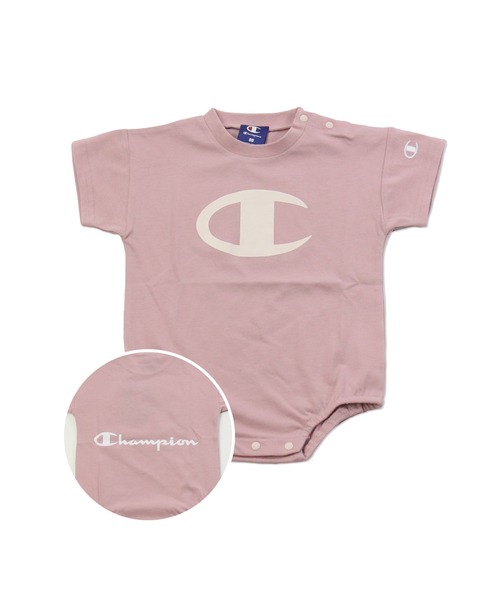 Champion（チャンピオン）の「Champion/チャンピオン　半袖ロンパース（ロンパース・キッズ・ブラック系その他/ブラック/ピンク系その他/オフホワイト/ブラック系その他3/ホワイト系その他/ブルー/ミント/ベージュ/ホワイト系その他2/ブラック系その他2/ベージュ系その他3/ベージュ系その他/ピンク/ホワイト系その他3・70cm/80ｃｍ）」の14枚目の写真