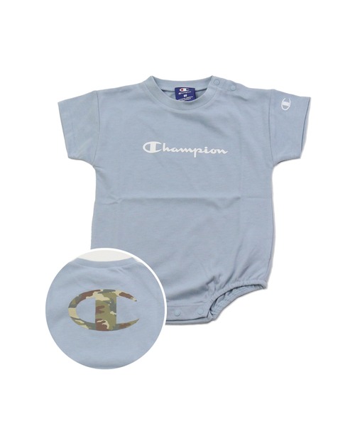 Champion（チャンピオン）の「Champion/チャンピオン　半袖ロンパース（ロンパース・キッズ・ブラック系その他/ブラック/ピンク系その他/オフホワイト/ブラック系その他3/ホワイト系その他/ブルー/ミント/ベージュ/ホワイト系その他2/ブラック系その他2/ベージュ系その他3/ベージュ系その他/ピンク/ホワイト系その他3・70cm/80ｃｍ）」の13枚目の写真
