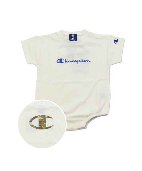 Champion（チャンピオン）の「Champion/チャンピオン　半袖ロンパース（ロンパース・キッズ・ブラック系その他/ブラック/ピンク系その他/オフホワイト/ブラック系その他3/ホワイト系その他/ブルー/ミント/ベージュ/ホワイト系その他2/ブラック系その他2/ベージュ系その他3/ベージュ系その他/ピンク/ホワイト系その他3・70cm/80ｃｍ）」の5枚目の写真