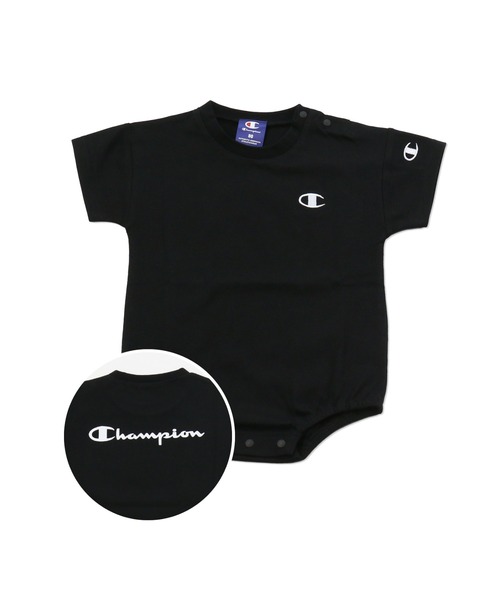 Champion（チャンピオン）の「Champion/チャンピオン　半袖ロンパース（ロンパース・キッズ・ブラック系その他/ブラック/ピンク系その他/オフホワイト/ブラック系その他3/ホワイト系その他/ブルー/ミント/ベージュ/ホワイト系その他2/ブラック系その他2/ベージュ系その他3/ベージュ系その他/ピンク/ホワイト系その他3・70cm/80ｃｍ）」の6枚目の写真