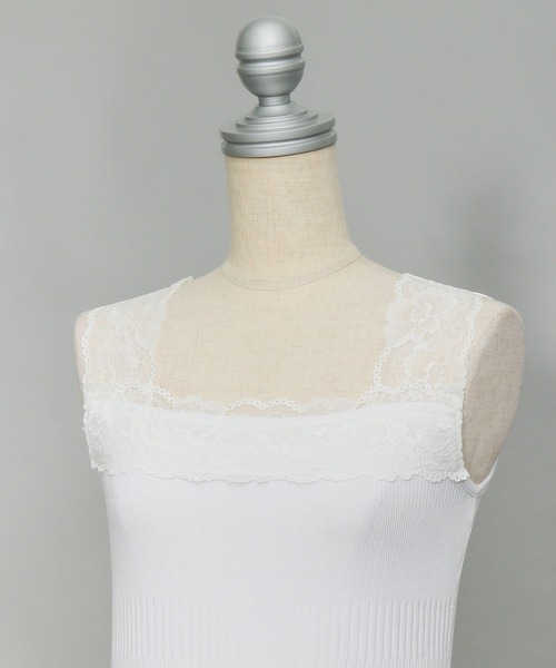 AS KNOW AS PINKY（アズノゥアズピンキー）の「ランダム前後なノースリーブタンクトップ（タンクトップ・レディース・オフホワイト/ブラック/ライトグリーン/ブルー・FREE）」の7枚目の写真