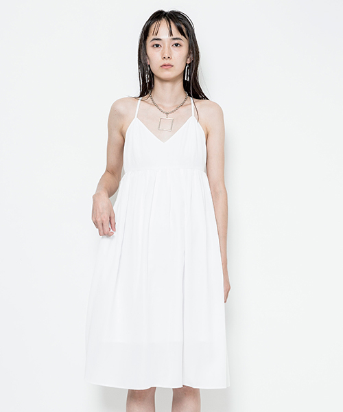 i（アイ）の「CAMISOLE ONE-PIECE（ワンピース・レディース・ホワイト/ブラック・FREE）」の2枚目の写真