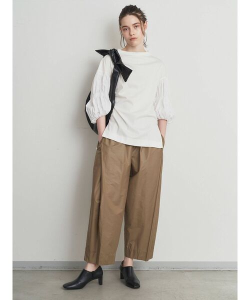 ELENDEEK（エレンディーク）の「マムルークハーフスリーブカットソー（Tシャツ/カットソー・レディース・ブラック/オフホワイト・FREE）」の3枚目の写真