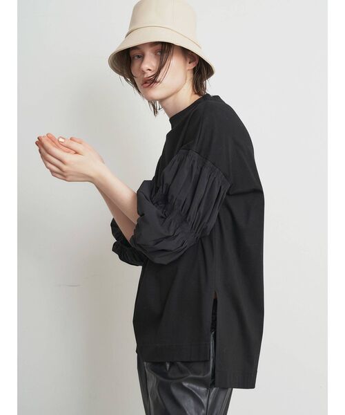 ELENDEEK（エレンディーク）の「マムルークハーフスリーブカットソー（Tシャツ/カットソー・レディース・ブラック/オフホワイト・FREE）」の8枚目の写真