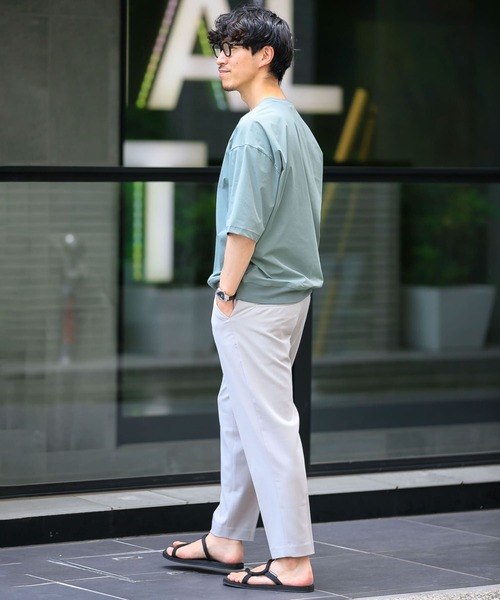 ITEMS URBANRESEARCH（アイテムズ アーバンリサーチ）の「クイックドライ クルーネックTシャツ（Tシャツ/カットソー・メンズ・ベージュ/ブラック/パープル/カーキ・MEDIUM/LARGE）」の12枚目の写真