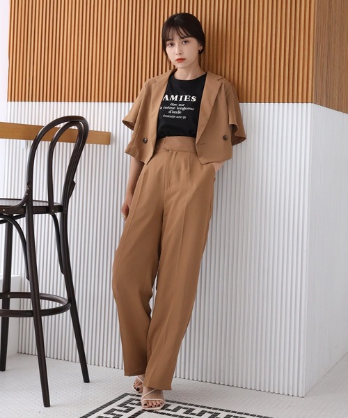 はらぺこさん専用 AOURE 25春夏セットアップ ブラウン サイズL はら