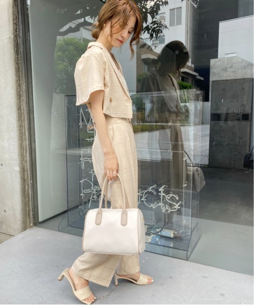 Nilos セットアップ セール】フレア袖ショートジャケット(セットアップスラックスあり