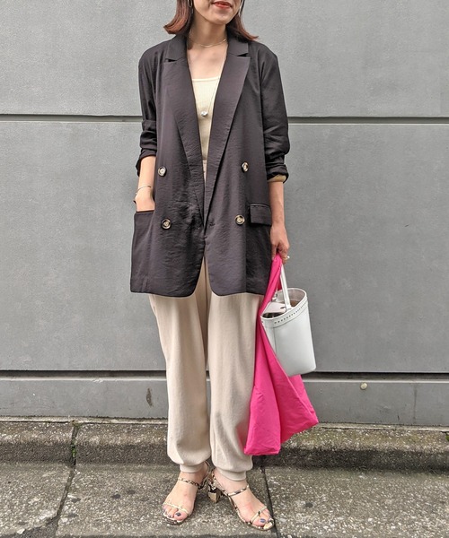 Omekashi(オメカシ)の「ダブルテーラードジャケット(テーラードジャケット・レディース・ブラック/イエロー・FREE)」の18枚目の写真