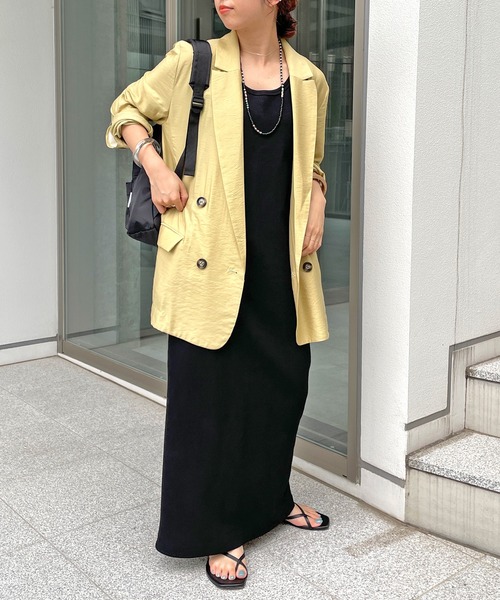 Omekashi(オメカシ)の「ダブルテーラードジャケット(テーラードジャケット・レディース・ブラック/イエロー・FREE)」の11枚目の写真