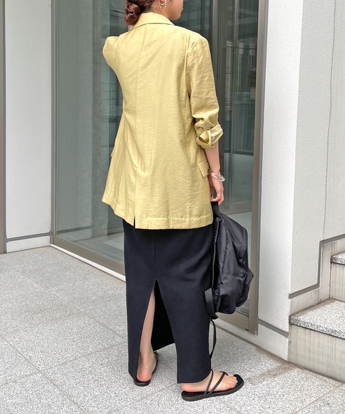 Omekashi(オメカシ)の「ダブルテーラードジャケット(テーラードジャケット・レディース・ブラック/イエロー・FREE)」の14枚目の写真