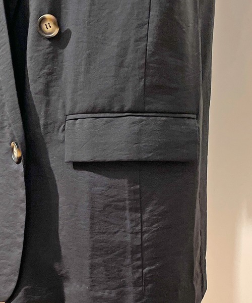 Omekashi(オメカシ)の「ダブルテーラードジャケット(テーラードジャケット・レディース・ブラック/イエロー・FREE)」の3枚目の写真