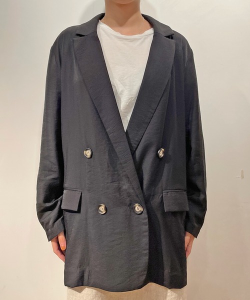 Omekashi(オメカシ)の「ダブルテーラードジャケット(テーラードジャケット・レディース・ブラック/イエロー・FREE)」の21枚目の写真