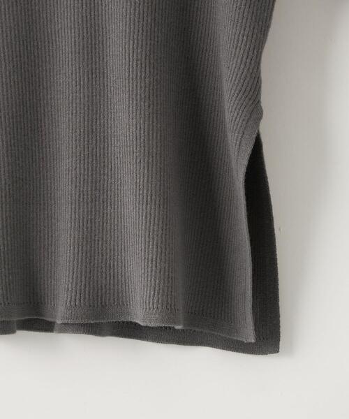 ＜EMMEL REFINES（エメル リファインズ）＞EM HW リブ ハイネック ニット －ウォッシャブル－