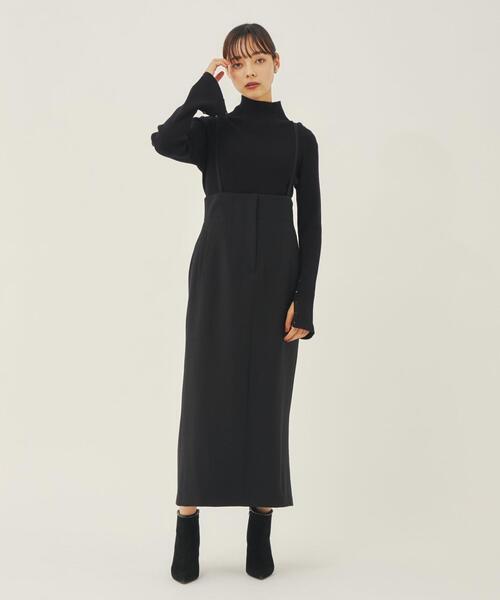 ＜EMMEL REFINES（エメル リファインズ）＞EM HW リブ ハイネック ニット －ウォッシャブル－