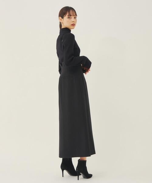 ＜EMMEL REFINES（エメル リファインズ）＞EM HW リブ ハイネック ニット －ウォッシャブル－