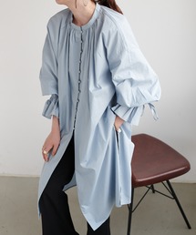 DISCOAT | ブロード多釦使いチュニックシャツ(シャツ/ブラウス)
