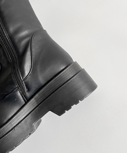 セール】【新色追加】《#極軽》軽量厚底 2段ソール プレーン ロング