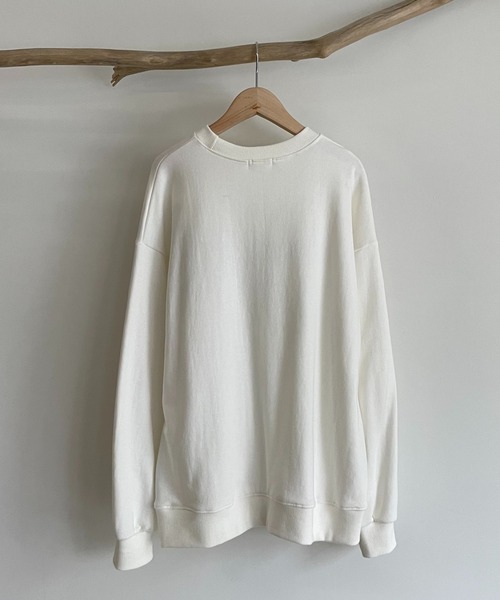 CANAL JEAN（キャナルジーン）の「via j(ヴィアジェイ) "Washington skate"裏毛トレーナー（スウェット・レディース・ネイビー/グレー/アイボリー・ONE SIZE）」の17枚目の写真