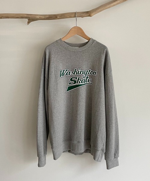 CANAL JEAN（キャナルジーン）の「via j(ヴィアジェイ) "Washington skate"裏毛トレーナー（スウェット・レディース・ネイビー/グレー/アイボリー・ONE SIZE）」の6枚目の写真