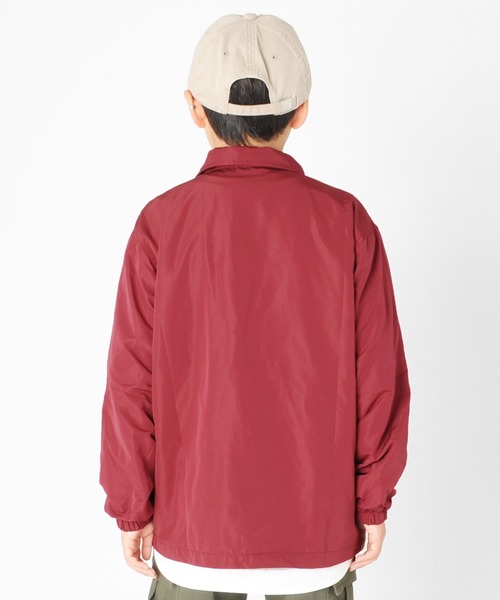 GLAZOS（グラソス）の「コーチジャケット（ブルゾン・キッズ・ブラック/エンジ/カーキ・130cm/140cm/150cm/160cm/170cm）」の6枚目の写真