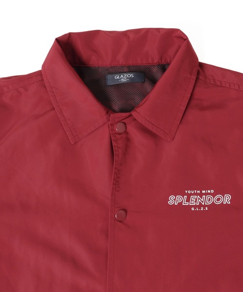 GLAZOS（グラソス）の「コーチジャケット（ブルゾン・キッズ・ブラック/エンジ/カーキ・130cm/140cm/150cm/160cm/170cm）」の8枚目の写真