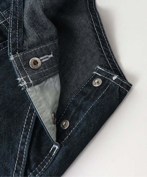 BREEZE（ブリーズ）の「スターポケットサロペット 10分丈（サロペット/オーバーオール・キッズ・ブルー/ブラック・110/100/130/90/120/80）」の4枚目の写真