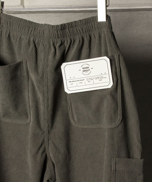 NOLLEY'S goodman(ノーリーズグッドマン)の「【WORK ABOUT/ワークアバウト】PHILLIP PANTS コーデュロイ ワイド イージー ストレッチ パンツ(その他パンツ・メンズ・ピンク/ブラック/オリーブ/モカ/オフホワイト・S/M/L)」の5枚目の写真