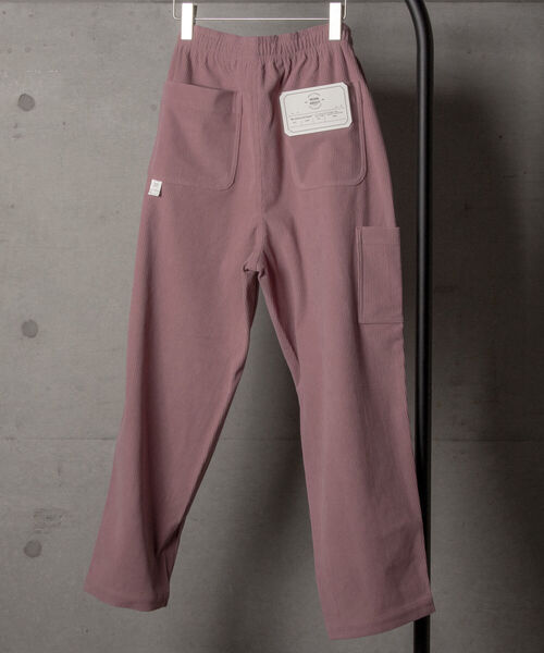 NOLLEY'S goodman(ノーリーズグッドマン)の「【WORK ABOUT/ワークアバウト】PHILLIP PANTS コーデュロイ ワイド イージー ストレッチ パンツ(その他パンツ・メンズ・ピンク/ブラック/オリーブ/モカ/オフホワイト・S/M/L)」の1枚目の写真