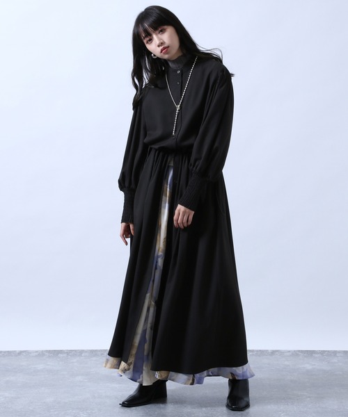 HARE（ハレ）の「2WAYドロストワンピ―ス(HARE)（ワンピース・レディース・ブラック/グレー・FREE）」の7枚目の写真