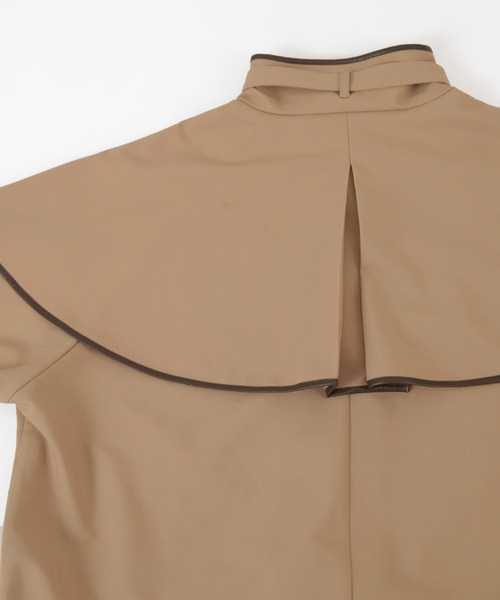 titivate（ティティベイト）の「ﾊﾟｲﾋﾟﾝｸﾞﾎﾟﾝﾁｮﾄﾚﾝﾁｺｰﾄ（トレンチコート・レディース・ベージュ/ネイビー・S/M/XS）」の13枚目の写真