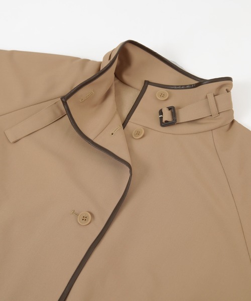 titivate（ティティベイト）の「ﾊﾟｲﾋﾟﾝｸﾞﾎﾟﾝﾁｮﾄﾚﾝﾁｺｰﾄ（トレンチコート・レディース・ベージュ/ネイビー・S/M/XS）」の16枚目の写真