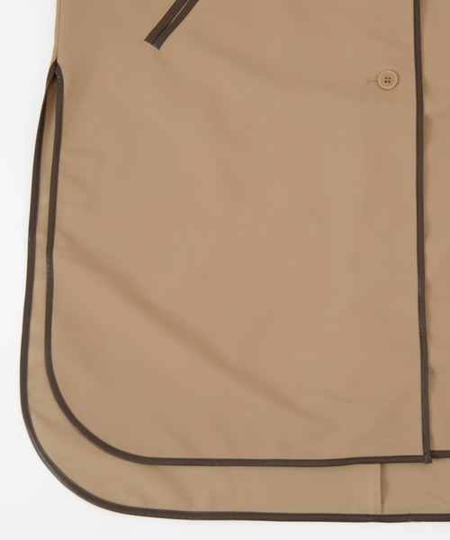 titivate（ティティベイト）の「ﾊﾟｲﾋﾟﾝｸﾞﾎﾟﾝﾁｮﾄﾚﾝﾁｺｰﾄ（トレンチコート・レディース・ベージュ/ネイビー・S/M/XS）」の8枚目の写真