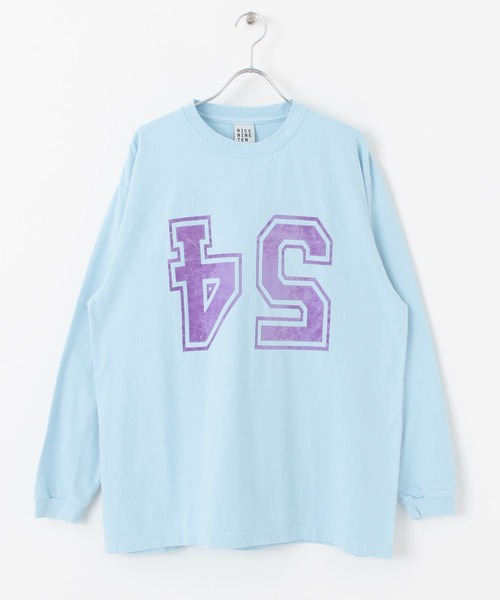 RICE NINE TEN（ライスナインテン）の「RICE NINE TEN　MISPRINT NUMBERING LONG-SLEEVE（Tシャツ/カットソー・メンズ・ライトブルー/ロイヤルブルー・1/2）」の9枚目の写真