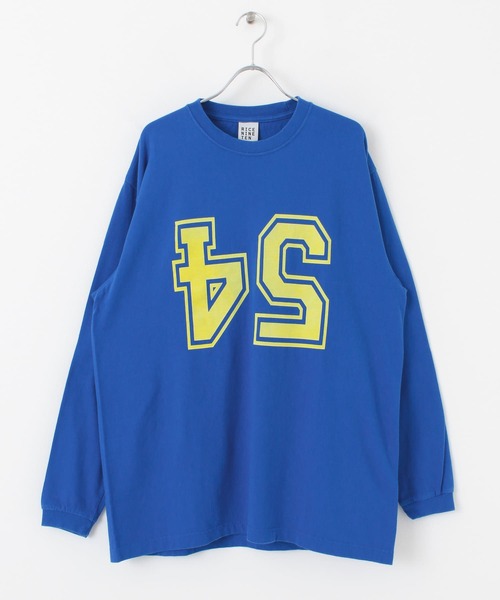 RICE NINE TEN（ライスナインテン）の「RICE NINE TEN　MISPRINT NUMBERING LONG-SLEEVE（Tシャツ/カットソー・メンズ・ライトブルー/ロイヤルブルー・1/2）」の3枚目の写真
