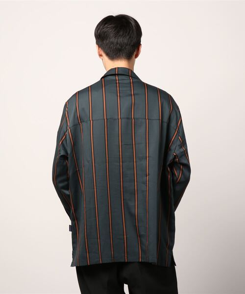 APPLEBUM（アップルバム）の「Green Stripe Oversize L/S Shirt（シャツ/ブラウス・メンズ・グリーン・X-LARGE/MEDIUM/LARGE）」の11枚目の写真