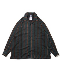 Green Stripe Oversize L/S Shirt