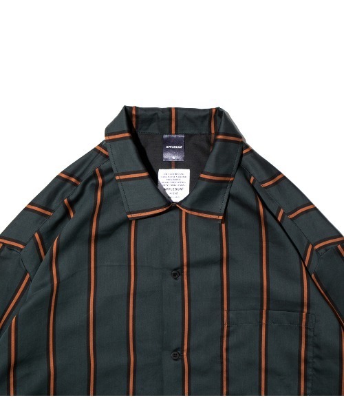 APPLEBUM（アップルバム）の「Green Stripe Oversize L/S Shirt（シャツ/ブラウス・メンズ・グリーン・X-LARGE/MEDIUM/LARGE）」の8枚目の写真