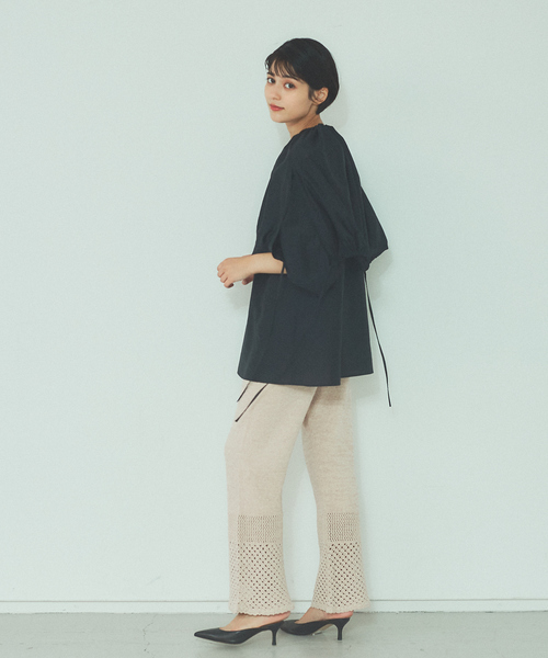 Rouge vif（ルージュヴィフ）の「ヒールミュール（パンプス・レディース・ブラック/オフホワイト・37/38/36）」の4枚目の写真