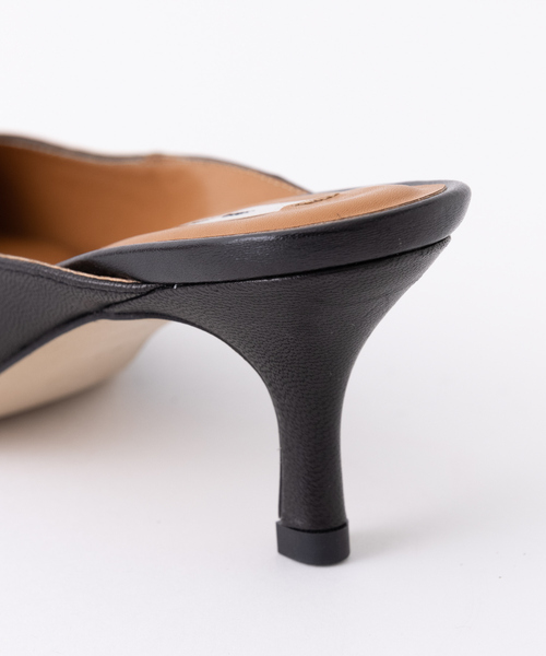 Rouge vif（ルージュヴィフ）の「ヒールミュール（パンプス・レディース・ブラック/オフホワイト・37/38/36）」の9枚目の写真