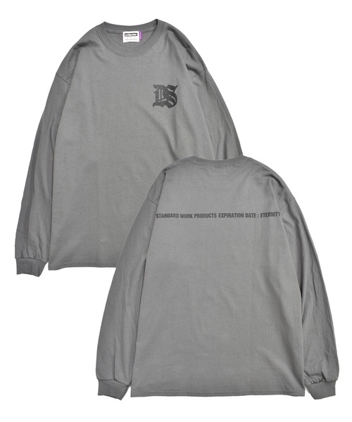 DOUBLE STEAL（ダブルスティール）の「DS One Point 長袖Tシャツ（Tシャツ/カットソー・メンズ・サンドベージュ/ホワイト/ブラック/チャコールグレー・MEDIUM/X-LARGE/LARGE）」の4枚目の写真